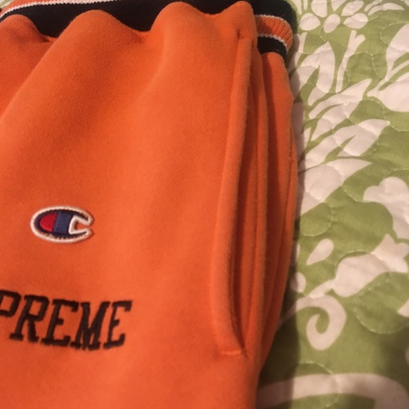 Champion x supreme collaboration sweat pants